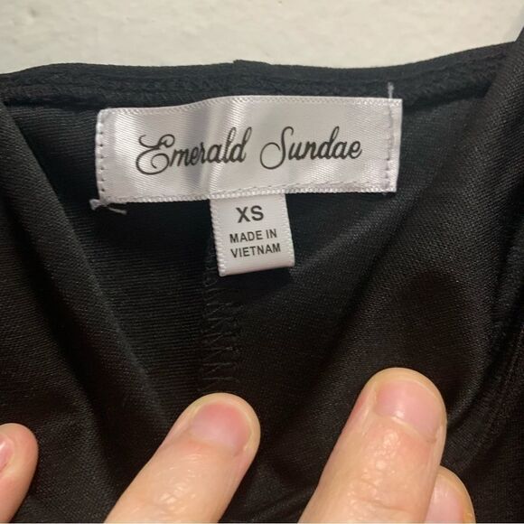 Emerald Sundae Black Spaghetti Strap Dress Size XS - Picture 6 of 9
